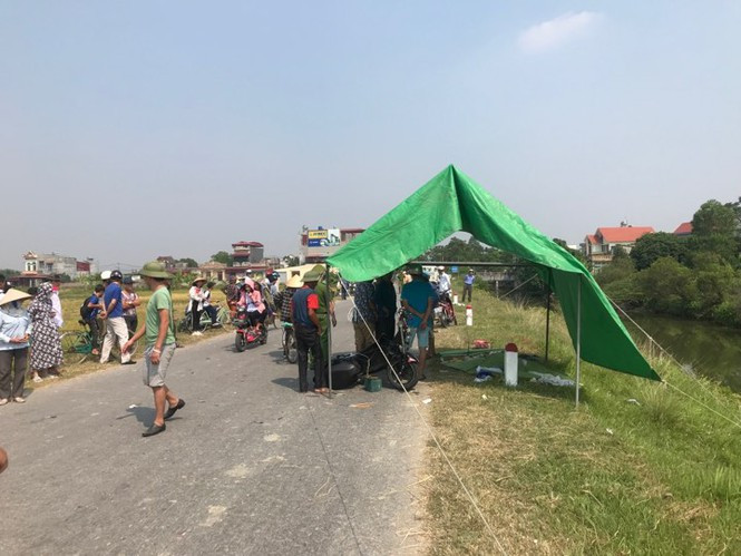 Hiện trường vụ tai nạn.