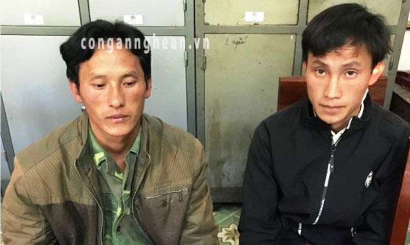 Hai anh em Già Bá Xồng và Già Bá Khù. Ảnh: Công an Nghệ An