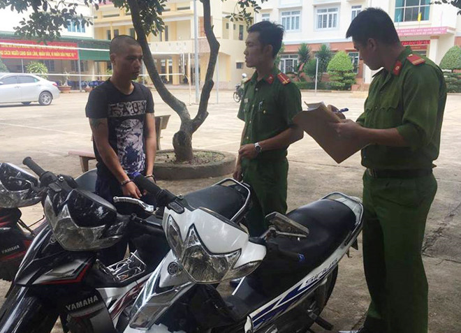 Thọ cùng số tang vật bị thu giữ