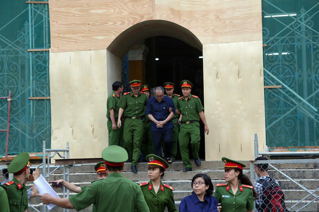 Phạm Công Danh tại phiên tòa.