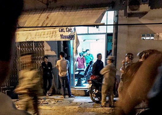 Cơ quan công an phong tỏa hiện trường vụ án