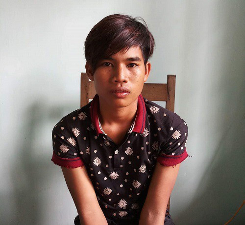 Đối tượng Kpă Ưâu tại Cơ quan điều tra. Công an Gia Lai