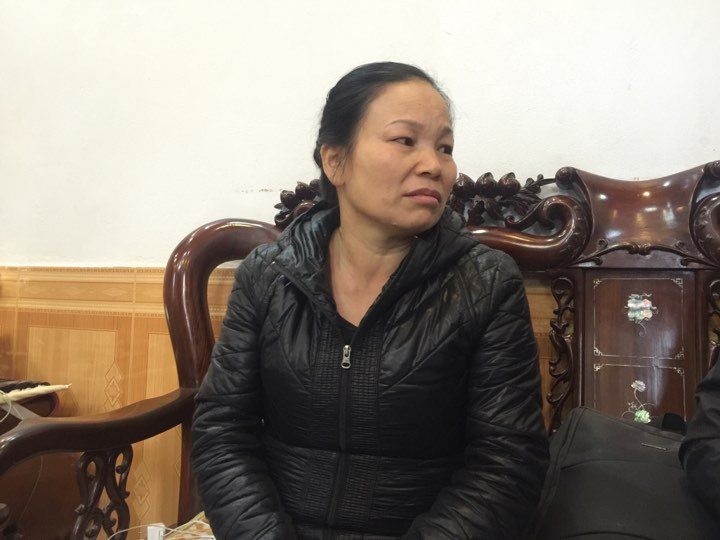 Chị Lê Thị Nhung kể lại