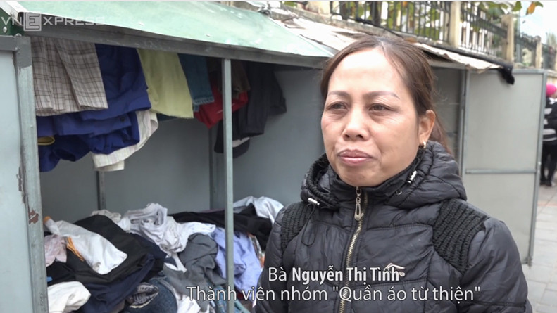 Tủ quần áo ấm miễn phí cho người nghèo ở Hà Nội