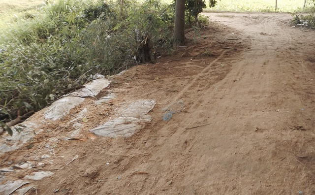 Hiện trường nơi xảy ra vụ việc.