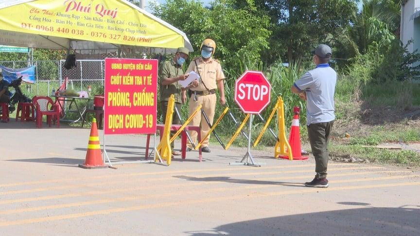 Một chốt phòng chống COVID-19 trên địa bàn tỉnh Tây Ninh.
