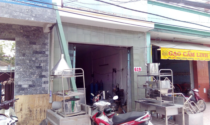 Căn nhà bị trộm đột nhập.