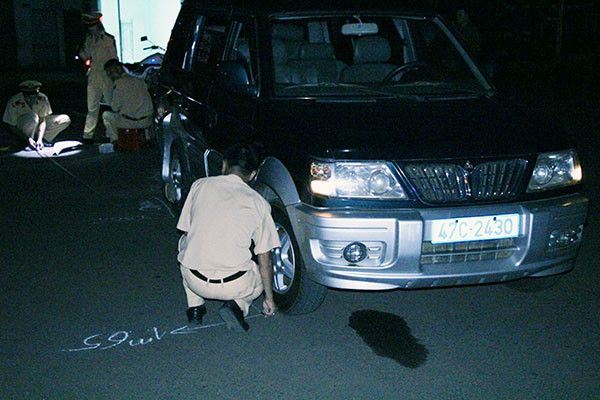 Hiện trường vụ tai nạn.