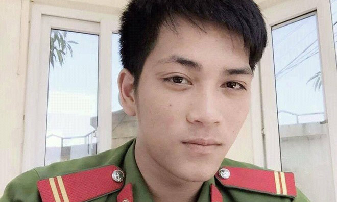 Chiến sĩ Võ Mạnh An hy sinh khi còn rất trẻ. Ảnh: Công an Nghệ An.