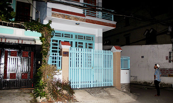 Căn nhà phát hiện thi thể thanh niên bị trói tay châ, bịt miệng.