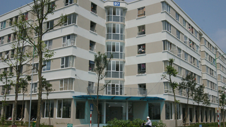 Nhà ở xã hội tại Đặng Xá (Gia Lâm, Hà Nội) sẽ cho thuê vào cuối năm nay. Ảnh: Lê Hữu Việt