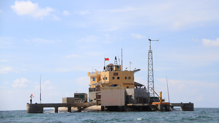 Đảo Đá Nam - Quần đảo Trường Sa. Ảnh: Trường Phong 