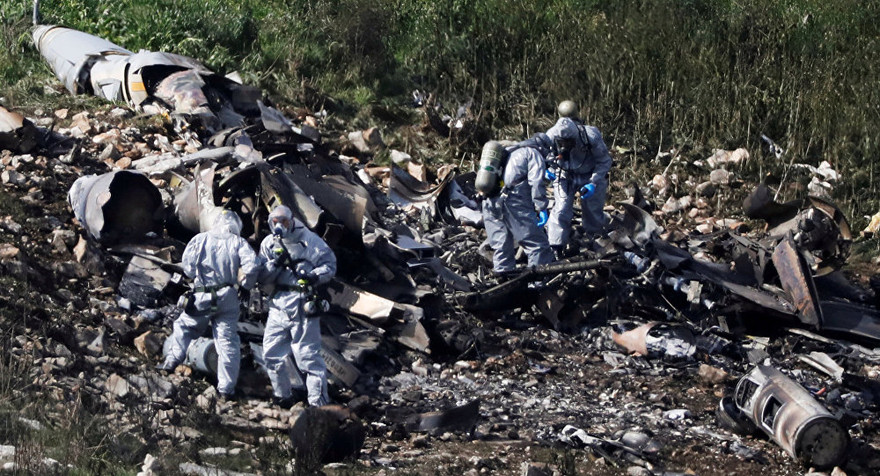 Hiện trường vụ F-16 của Israel bị Syria bắn hạ hôm 10/2. Ảnh: Reuters