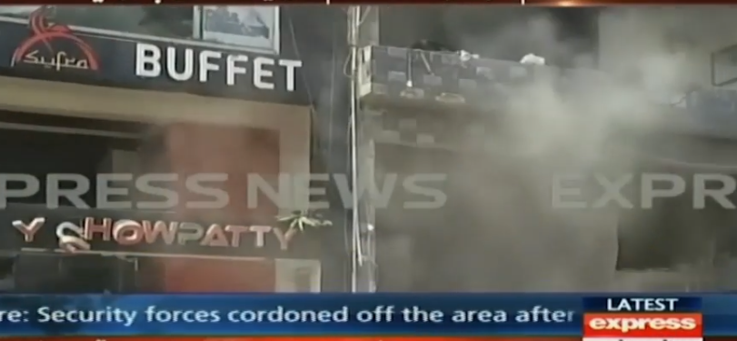 Hiện trường vụ đánh bom.