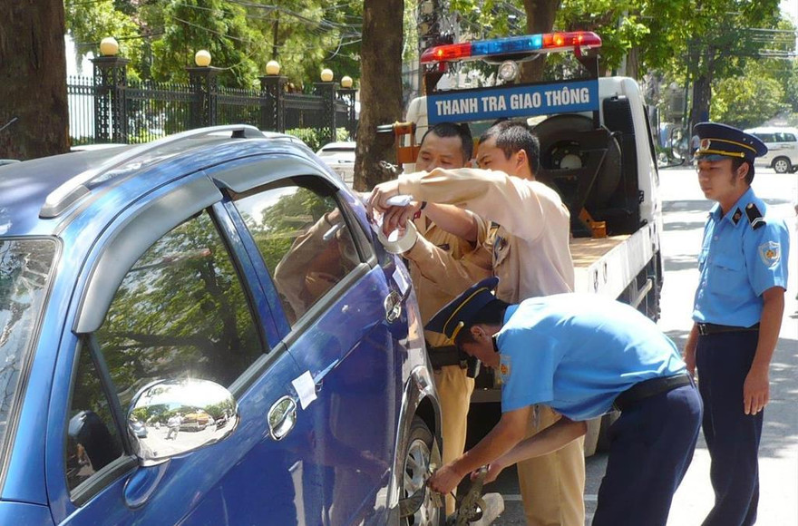 Cả Cảnh sát và Thanh tra giao thông đều được tăng mức tiền phạt theo dự thảo sửa đổi Nghị định 100. Ảnh chụp trước tháng 6/2021.