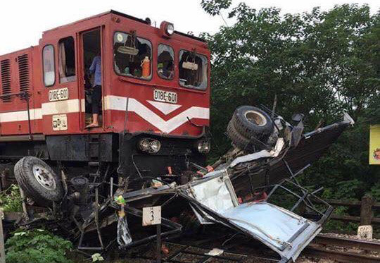 Hiện trường vụ tai nạn.