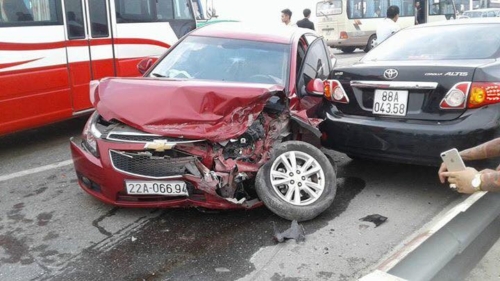 Hiện trường vụ tai nạn.