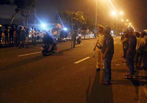 Hiện trường vụ tai nạn. Ảnh: N.T.