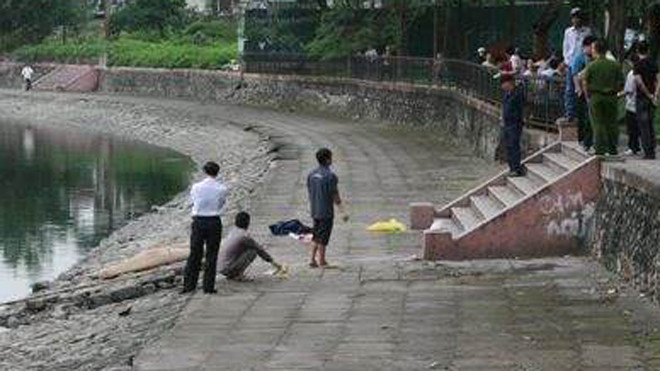 Nơi phát hiện xác nạn nhân.