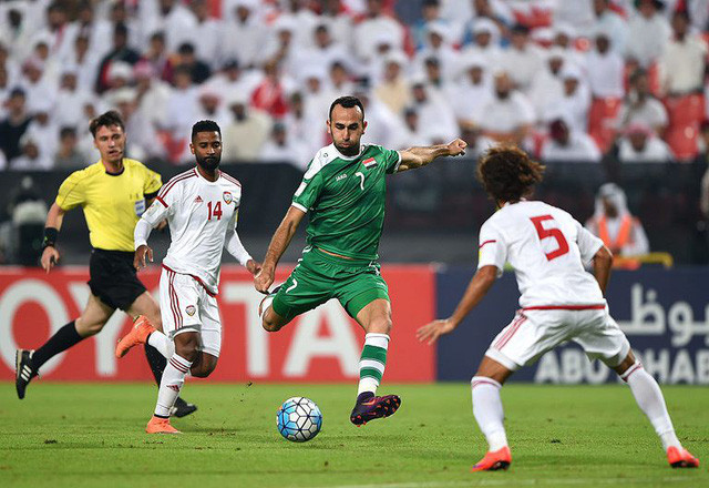 Chân sút chủ lực của Iraq, Justin Meram không thể tham dự Asian Cup 2019 vì chấn thương.