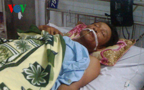 Nạn nhân đang được điều trị tại bệnh viện
