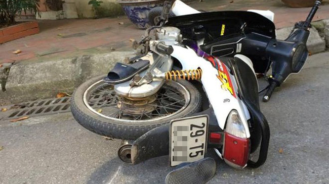 Chiếc xe 2 thanh niên dùng để đi cướp.