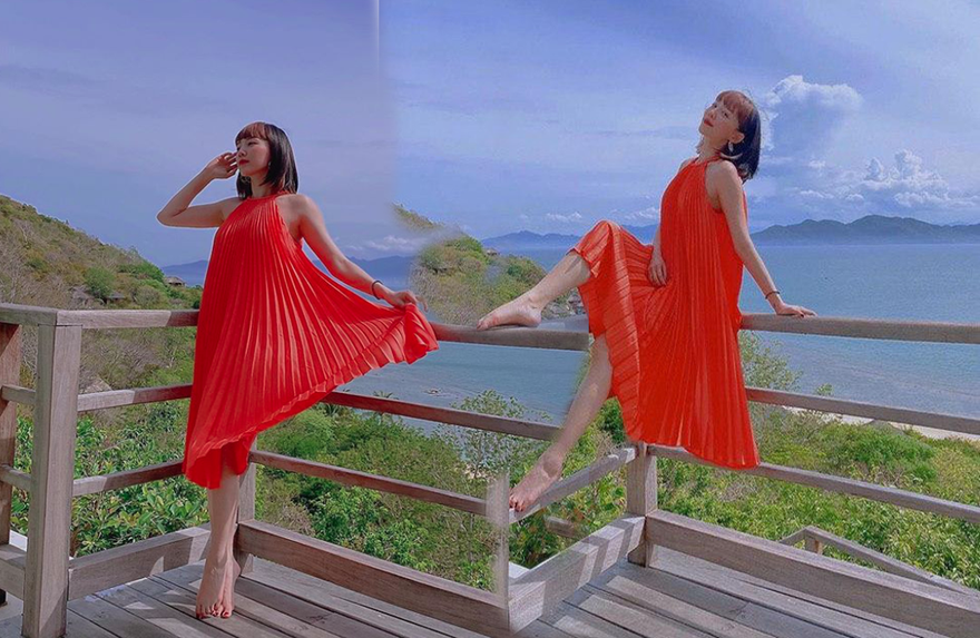 Tóc Tiên diện váy rộng thùng thình giữa nghi vấn mang thai 