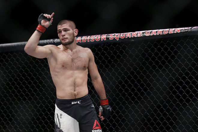 Võ sĩ bất bại Khabib Nurmagomedov. Ảnh: MMAjunkie. 