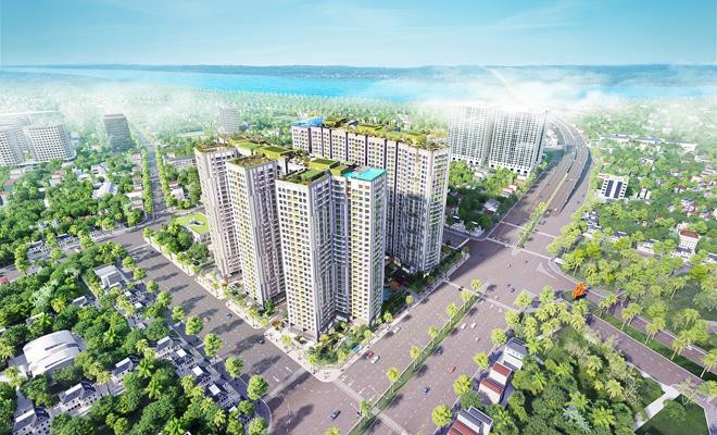 Dự án Imperia Sky Garden trải dài trên mặt đường lớn Minh Khai.