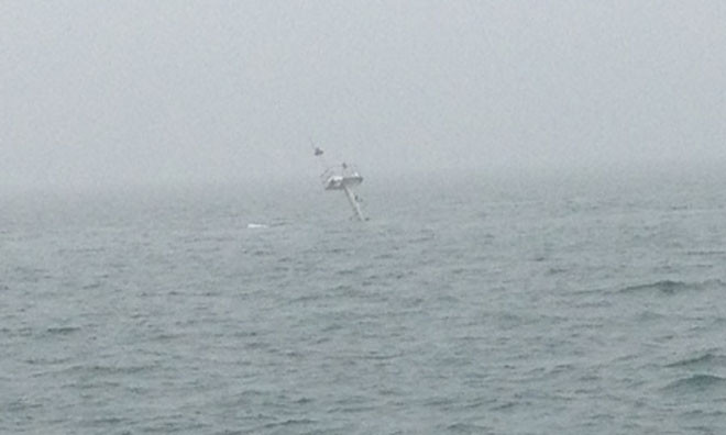 Vị trí tàu chìm.