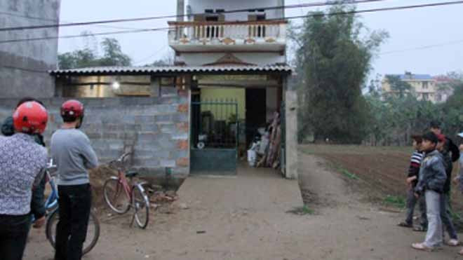 Gia đình ông Linh, nơi xảy ra án mạng. ảnh: T.Quyên