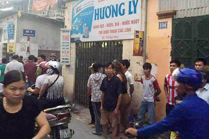 Cửa hàng tạp hóa nơi xảy ra sự việc.