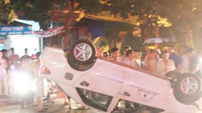 Hiện trường vụ tai nạn.