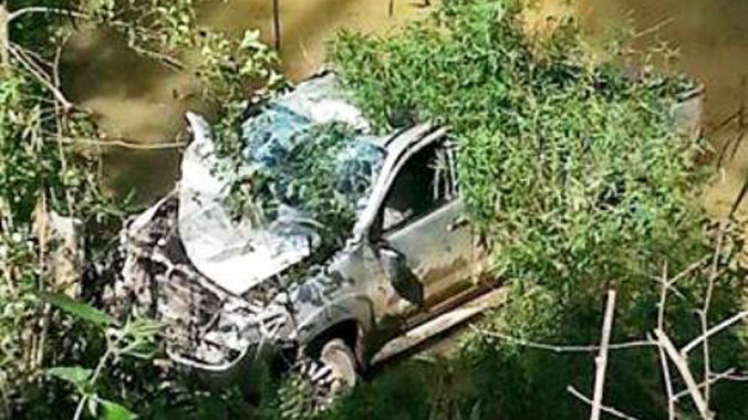 Hiện trường vụ tai nạn.