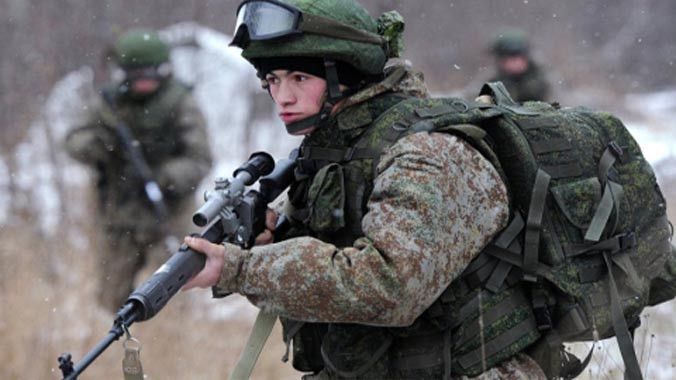 Bộ trang phục Ratnik của bộ binh Nga.