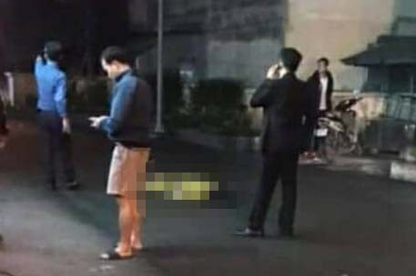 Hiện trường vụ việc.