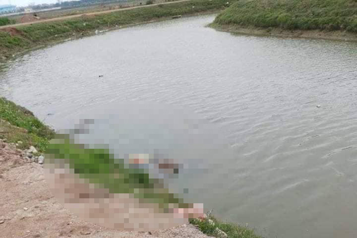 Dòng sông nơi phát hiện thi thể người đàn ông.