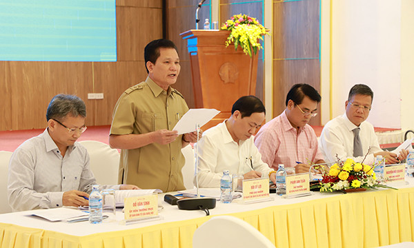 Ông Bùi Sỹ Lợi phát biểu tại hội nghị 