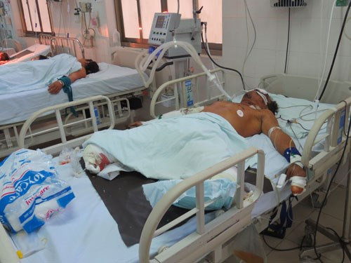 Ông Sổ bị cắt cụt cả hai chân.