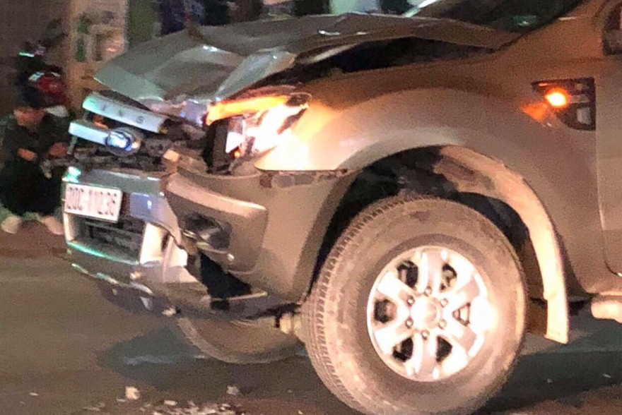 Hiện trường vụ tai nạn.