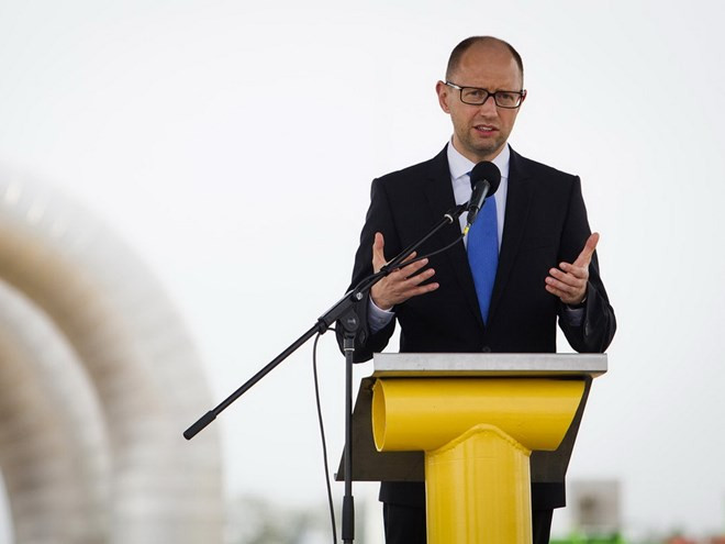 Thủ tướng Ukraine Arseniy Yatsenyuk. (Nguồn: Bloomberg)
