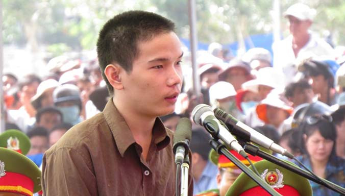 Bị cáo Vũ Văn Tiến đã có đơn kháng cáo, xin giảm nhẹ hình phạt. Ảnh: Việt Văn.