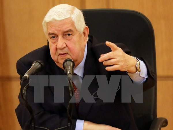 Ngoại trưởng Syria Walid Muallem. (Ảnh: AFP/TTXVN) 