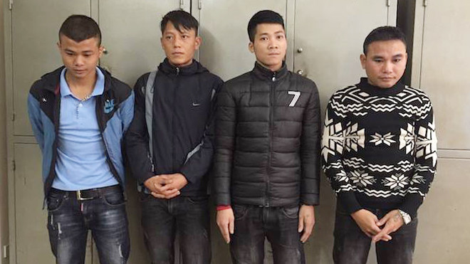 Bốn đối tượng tại cơ quan điều tra