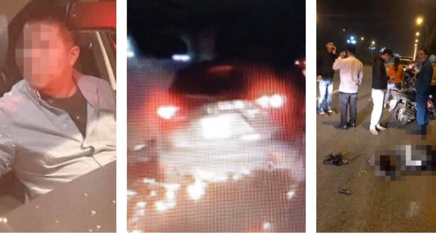 Lái xe ô tô vi phạm nồng độ cồn kéo lê xe đạp điện trên đường