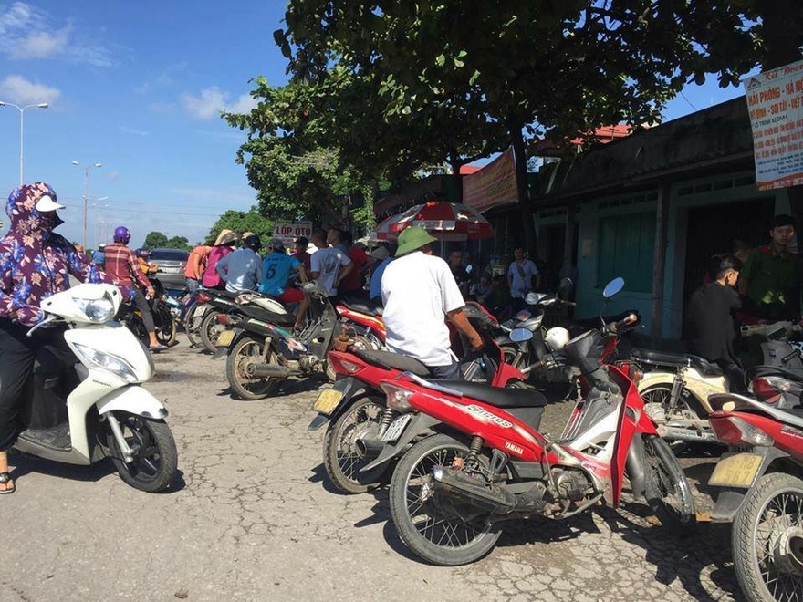 Hiện trường vụ việc.