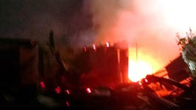 Hơn chục ngôi nhà tại khu vực chợ Thới Bình bị thiêu rụi. Ảnh: Phúc Hưng/ VnExpress