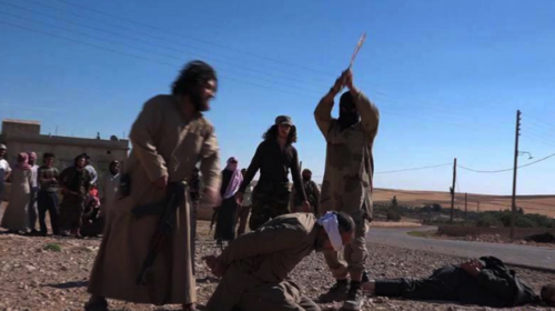 Một vụ hành quyết của Nhà nước Hồi giáo. Ảnh: ARANews.