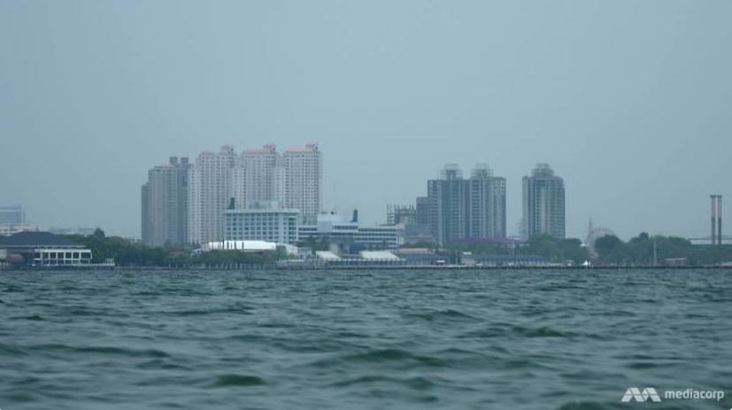 Vùng biển phía bắc thủ đô Jakarta, Indonesia. (Ảnh: CNA)