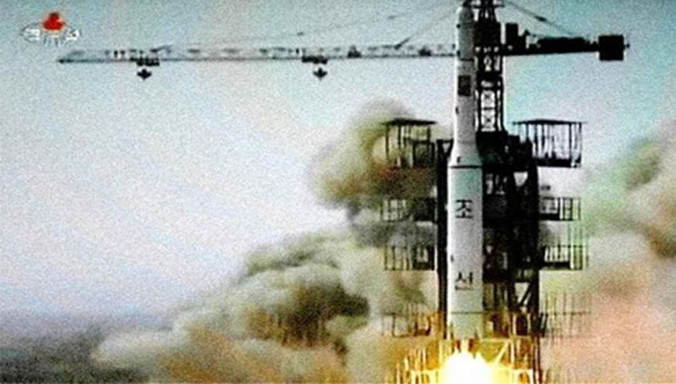 Một vụ thử tên lửa của Triều Tiên.
